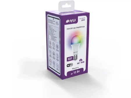 Умная лампочка HIPER IoT A61 RGB