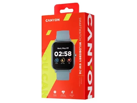 Смарт-часы Canyon SW-74 Wildberry , IP67, синий (Р)