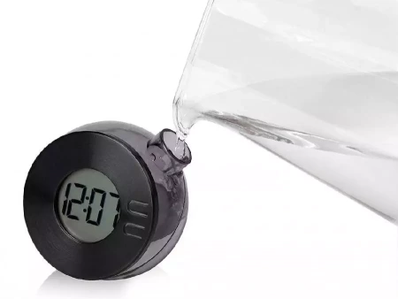 Водяные часы из бамбука Splash Hour, черный
