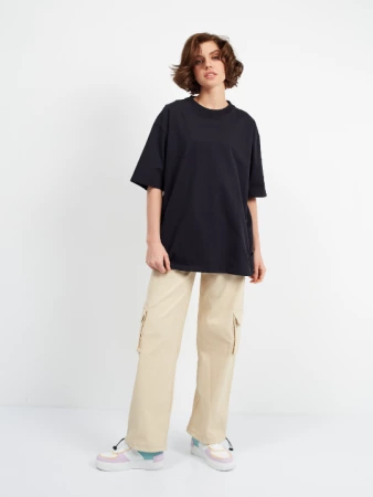 Футболка унисекс оверсайз STAN хлопок 240, 56, Чёрный,  (20)  (54/XXL)