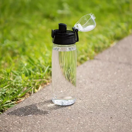 Бутылка для воды FLASK, 800 мл; 25,2х7,7см, красный, пластик