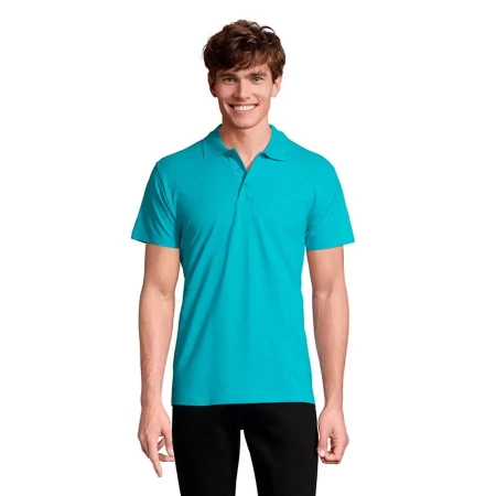 Рубашка поло мужская SPRING II,бирюзовый,2XL,100% хлопок, 210/м2