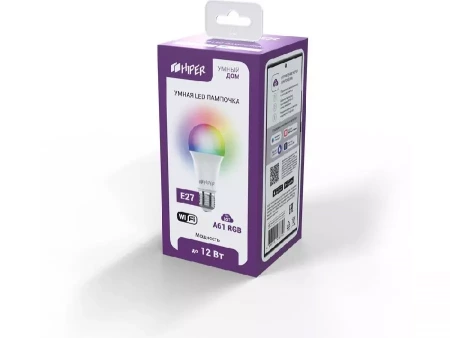 Умная лампочка HIPER IoT A61 RGB