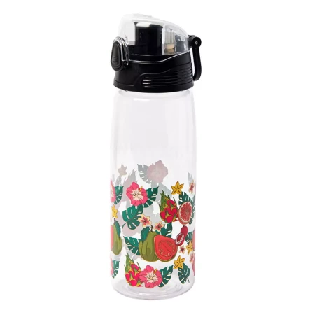 Бутылка для воды FLASK, 800 мл; 25,2х7,7см, прозрачный, пластик