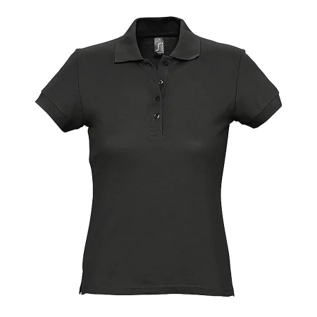 Поло женское PASSION, черный, 2XL, 100% хлопок, 170 г/м2