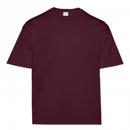 Футболка унисекс оверсайз STAN хлопок 240, 56, Бордовый,  (66)  (50/L)