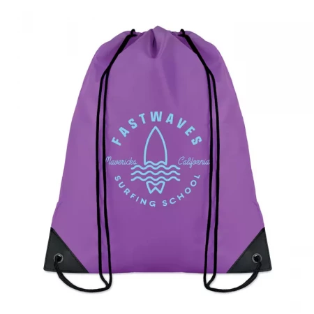 190T Polyester drawstring bag (цвет - фиолетовый)