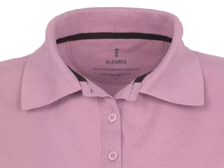 Calgary женская рубашка-поло с коротким рукавом, light pink