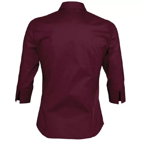 Рубашка женская с рукавом 3/4 Effect 140 бордовая, размер S
