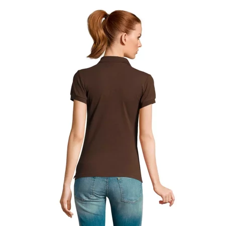 Поло женское PASSION, шоколадный, 2XL, 100% хлопок  170 г/м2