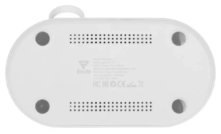 Складная зарядная станция с беспроводной зарядкой Flashport, 15 Вт, белый
