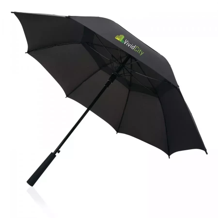 Зонт-трость антишторм Swiss Peak Tornado из rPET AWARE™, d116 см (Черный цвет)