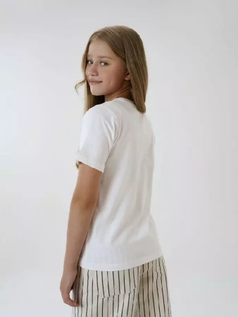 Футболка детская T-Bolka Kids, белая (белоснежная), 6 лет