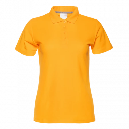 Рубашка поло женская STAN хлопок/полиэстер 185, 104W, Жёлтый,  (12/1)  (54/XXXL)