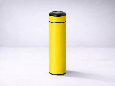 Вакуумный термос Vacuum Flask C1, soft touch, 420мл, желтый