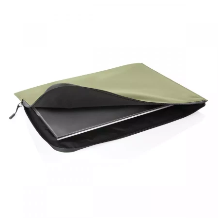 Чехол для ноутбука Minimalist Impact из rPET Aware™, 15,6" (Зеленый цвет)