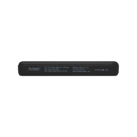 Внешний аккумулятор Ларго PD (Largo PD) 5000mAh с функцией беспроводной зарядки 15W, черный