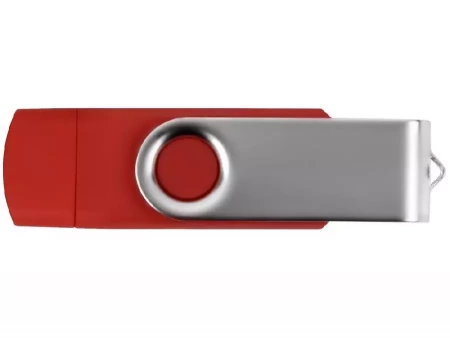 USB/micro USB-флешка 2.0 на 16 Гб Квебек OTG, красный