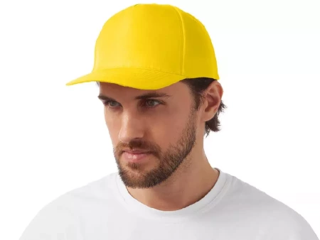 Бейсболка Poly 5-ти панельная 120 гр, желтый