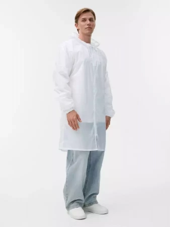 Дождевик Rainman Zip белый, размер M