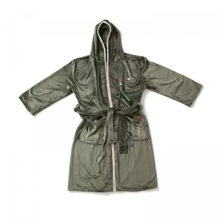 Банный халат VINGA Louis из rPET GRS, S-M, унисекс, 350 г/м² (Зеленый цвет)