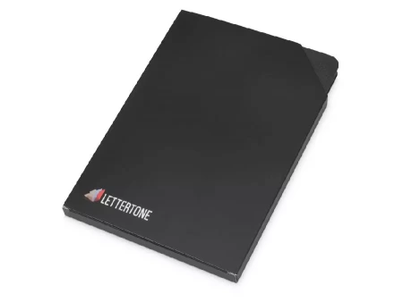 Блокнот Notepeno 130x205 мм с тонированными линованными страницами, черный (Р)