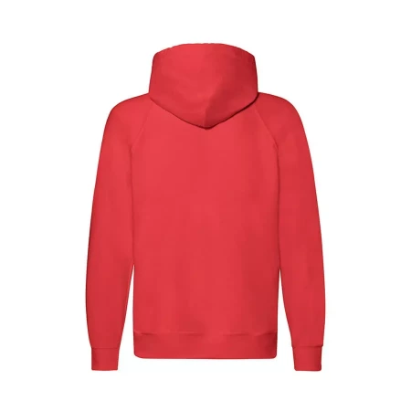 Толстовка без начеса "Lightweight Hooded Sweat",  красный, L, 80% х/б 20% полиэстер, 240 г/м2