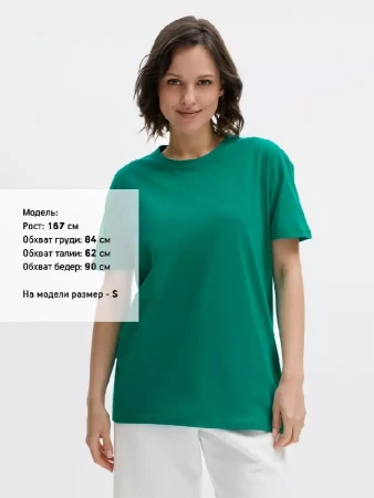Футболка Regent 150 зеленая (изумрудная), размер L