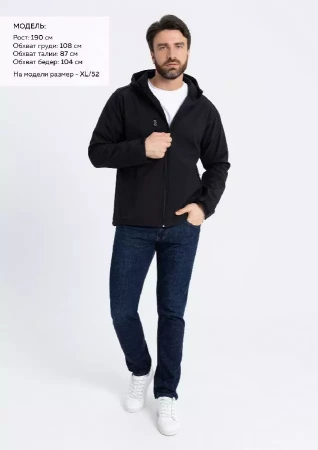 Куртка софтшелл мужская STAN 340, 71N, Чёрный,  (20)  (54/XXL)