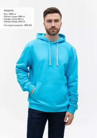 Худи унисекс STAN футер без начёса 260, 23, Бирюзовый,  (32)  (50/L)