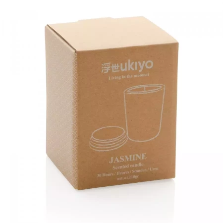 Ароматическая свеча Ukiyo с бамбуковой крышкой (Черный цвет)