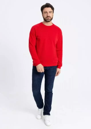 Свитшот унисекс STAN футер с начёсом 260, 53, Красный,  (14)  (44/XS)