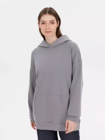 Худи оверсайз унисекс Outshine, серое, размер XL/2XL