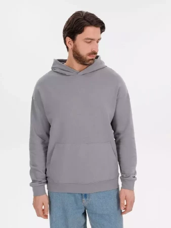 Худи оверсайз унисекс Outshine, серое, размер XL/2XL