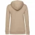 Толстовка с капюшоном женская Hoodie, бежевая, размер XS