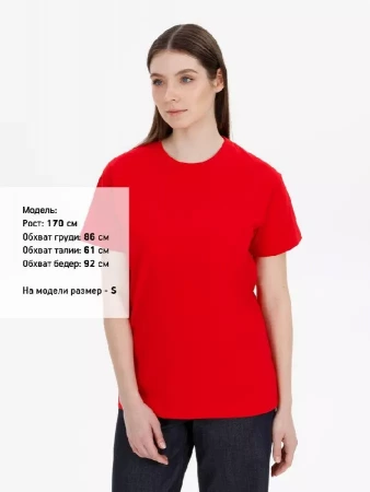 Футболка унисекс T-Bolka 180, красная, размер L