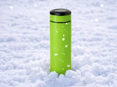 Вакуумный термос Vacuum Flask C1, soft touch, 420мл, зеленое яблоко