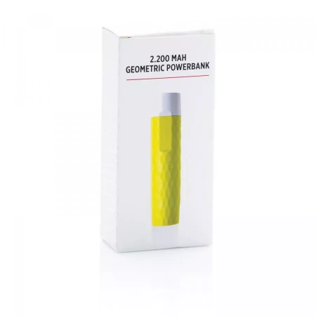 Зарядное устройство Geometric, 2200 mAh (Зеленый цвет)