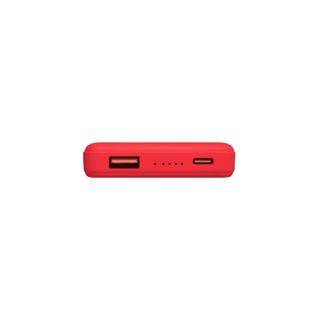 Внешний аккумулятор Ларго PD (Largo PD) 5000mAh с функцией беспроводной зарядки 15W, красный