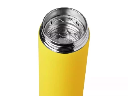 Вакуумный термос Vacuum Flask C1, soft touch, 420мл, желтый