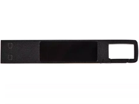 USB 2.0- флешка на 32 Гб c подсветкой логотипа Hook LED, темно-серый, белая подсветка