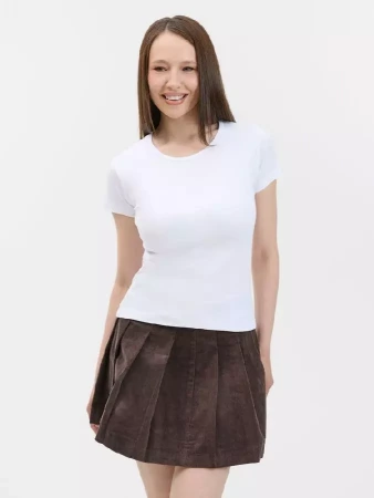 Футболка женская с круглым вырезом Lady 220 белая, размер XL