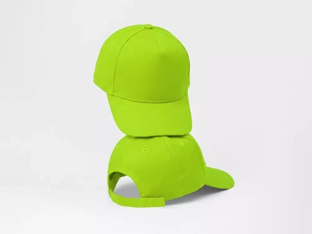 Бейсболка Poly 5-ти панельная 120 гр, зеленое яблоко