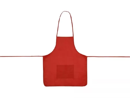 Фартук, красный, плотность 80г/м2