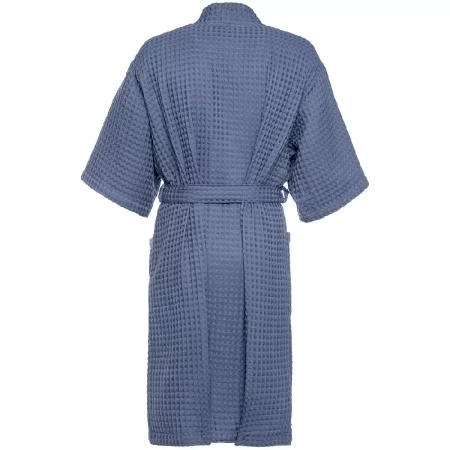 Халат вафельный мужской Boho Kimono, синий, размер XL (52-54)