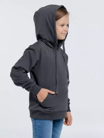 Худи детское Kirenga Kids 2.0, темно-серое (графит), 14 лет