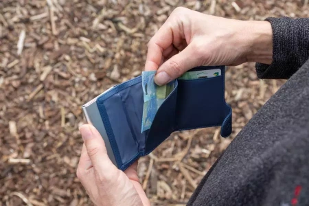 Кошелек с держателем для карт C-Secure RFID (Синий цвет)