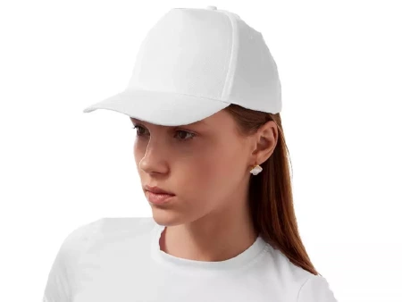 Бейсболка Poly 5-ти панельная 120 гр, белый
