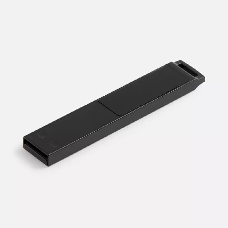 Флешка markBright Black с зеленой подсветкой, 32 Гб