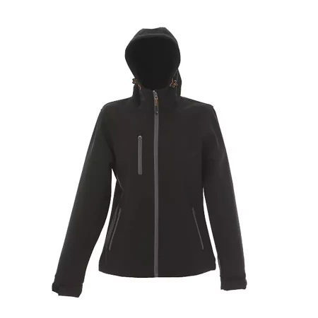 Куртка Innsbruck Lady, черный_XL, 96% полиэстер, 4% эластан, плотность 280 г/м2